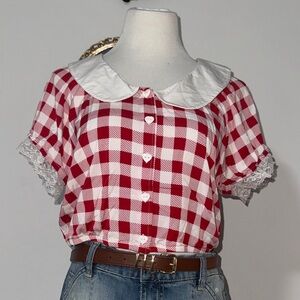 NWOT Valentine’s Blouse